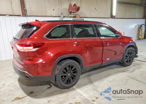 2019 Toyota Highlander Se from USA, damaged, VIN 5TDJZRFH2KS576703